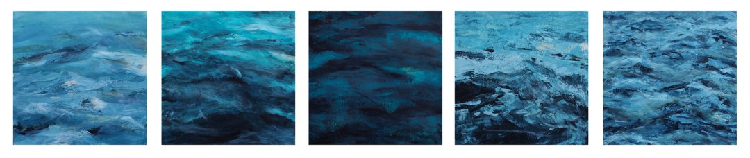 Abigail Losli's ocean paintings