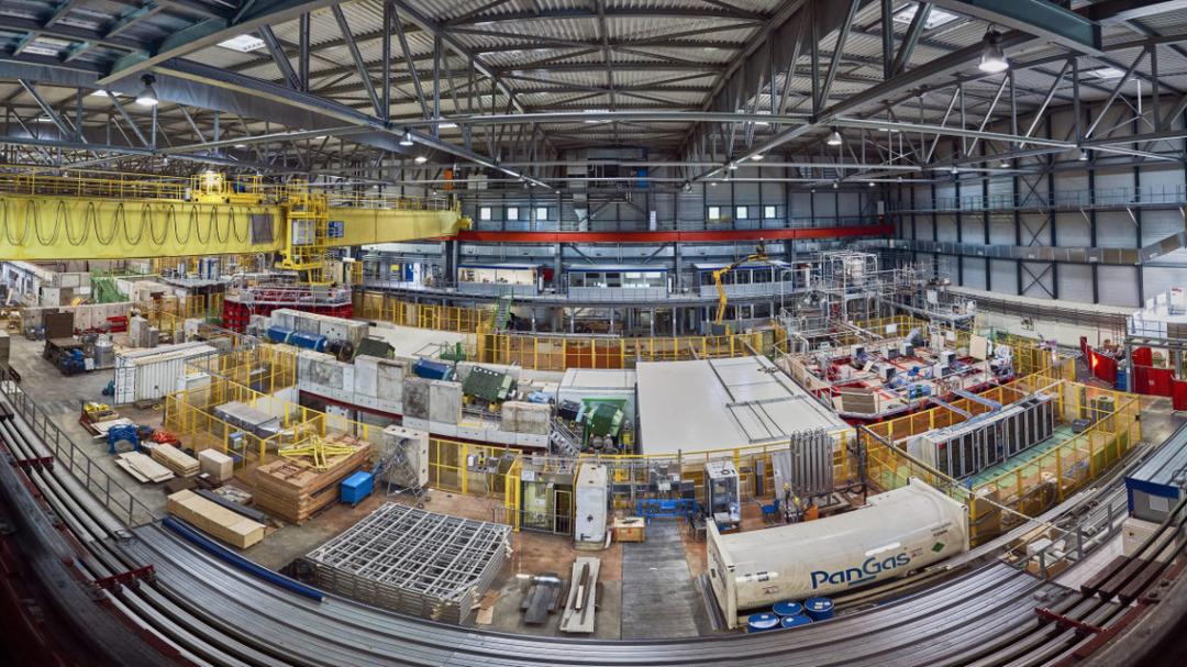 The supporting infrastructure for ProtoDUNE. (Photo: CERN)