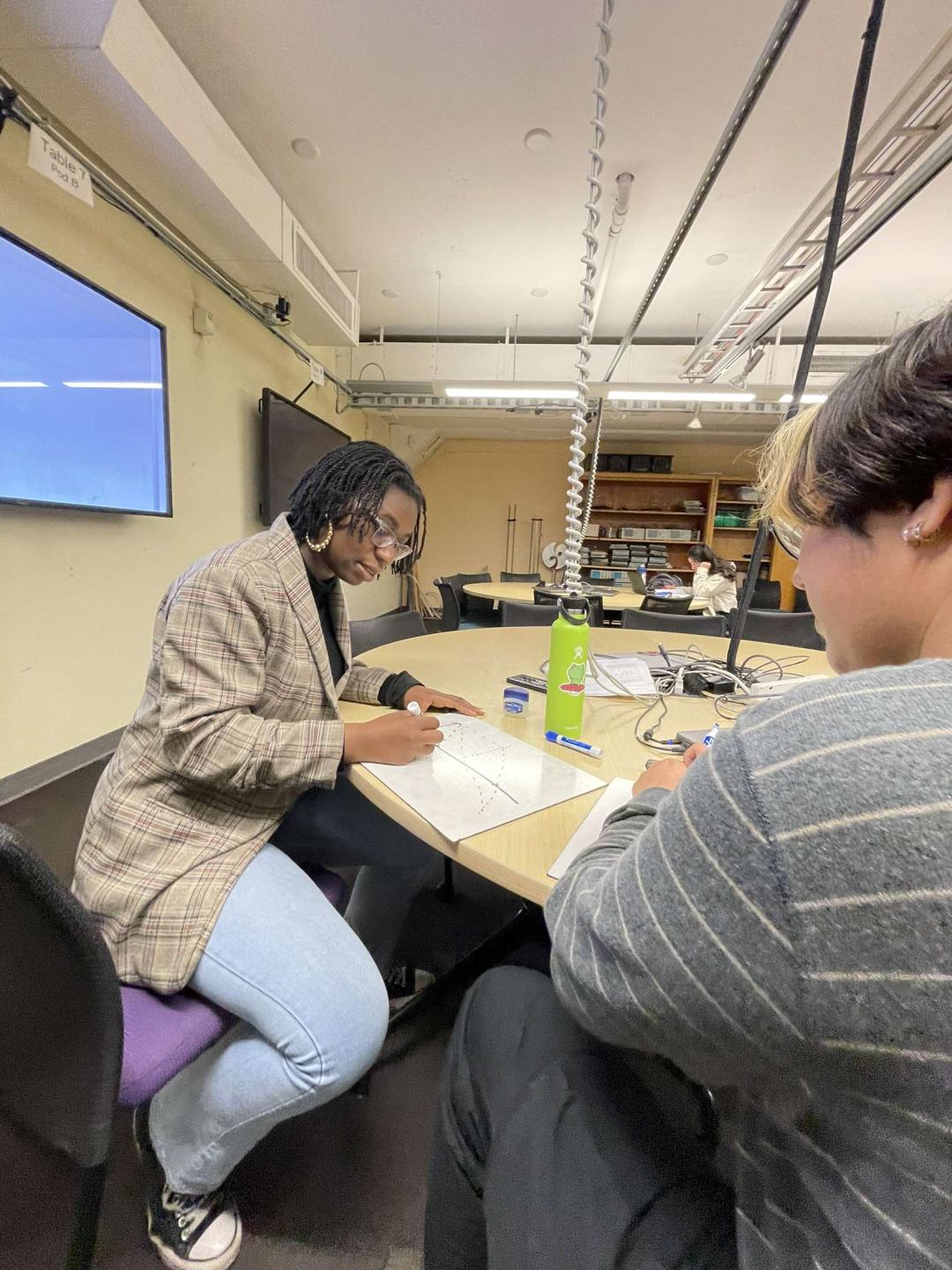 Ebunoluwa Morakinyo tutoring a student.