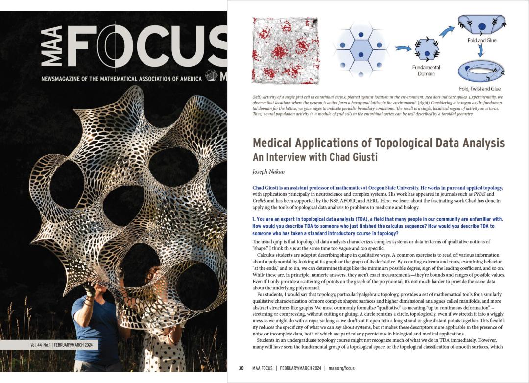 Image of a MAA FOCUS magazine article.