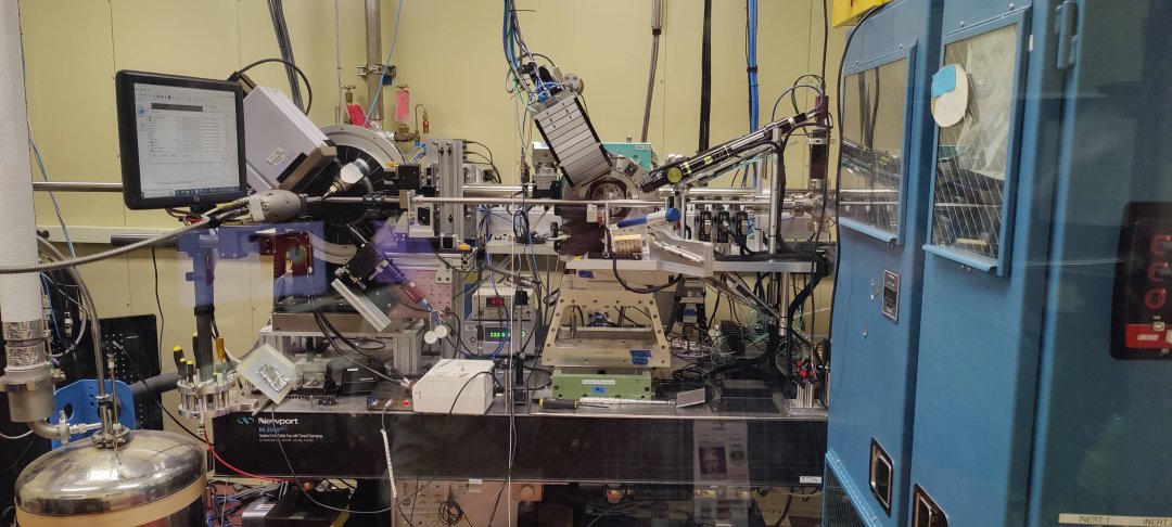 Complex machinery and lab equipment.