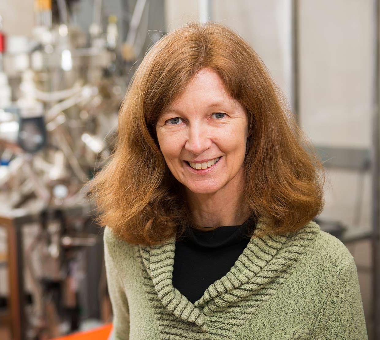 Janet Tate in her physics lab