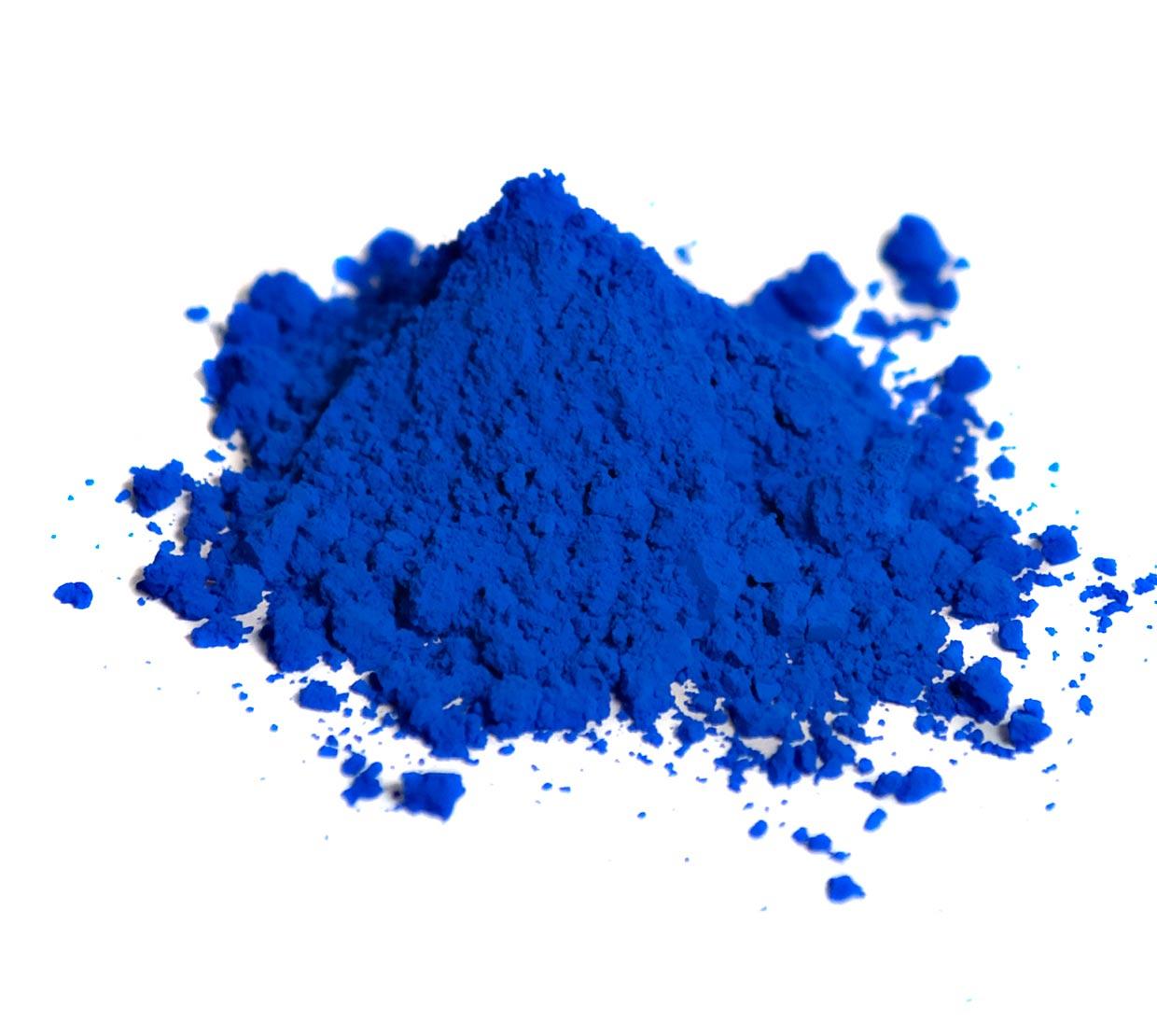 pile of blue pigment