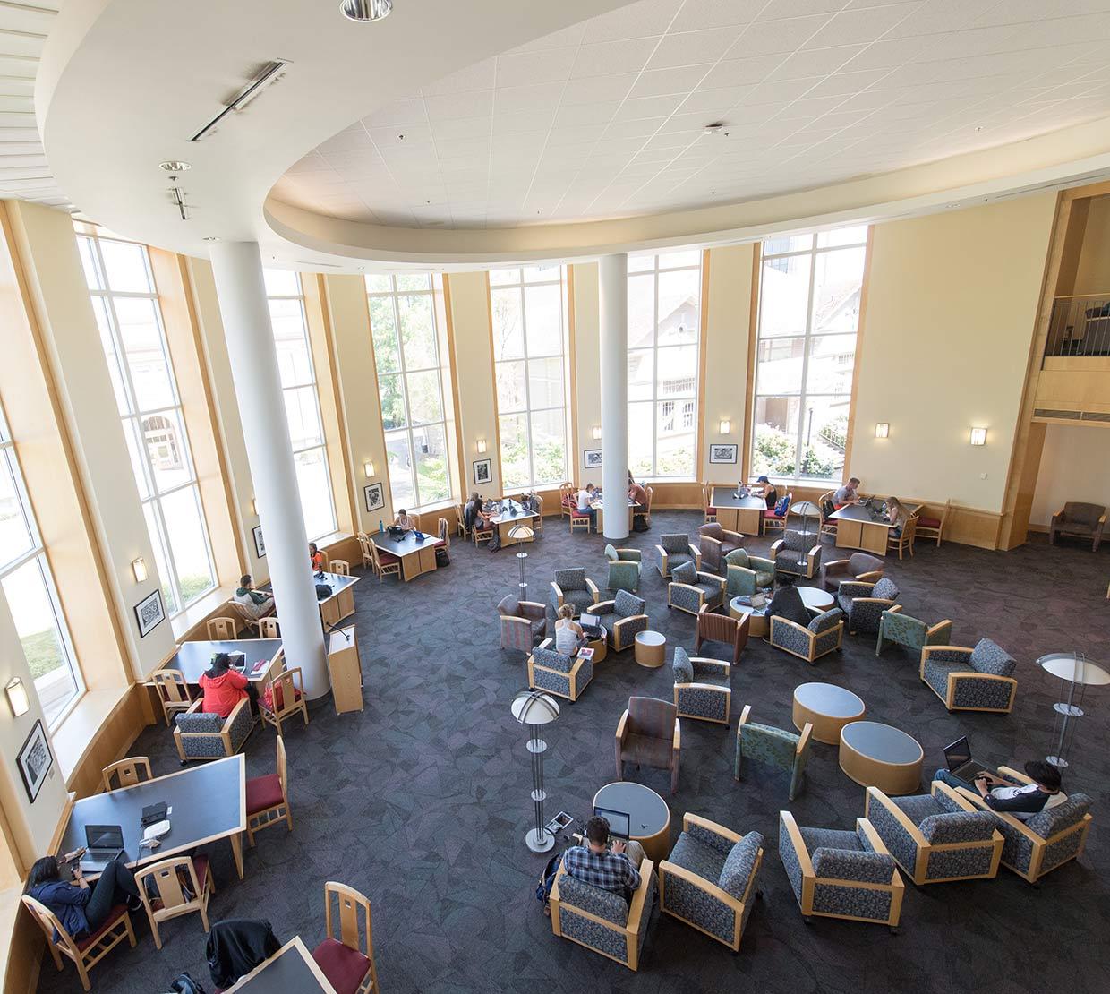Rotunda inside Valley River Library