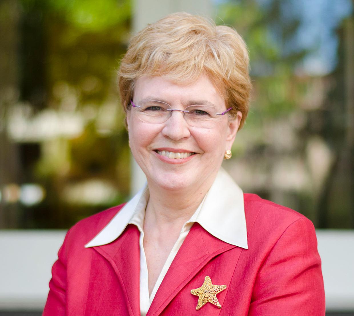 Jane Lubchenco standing outside