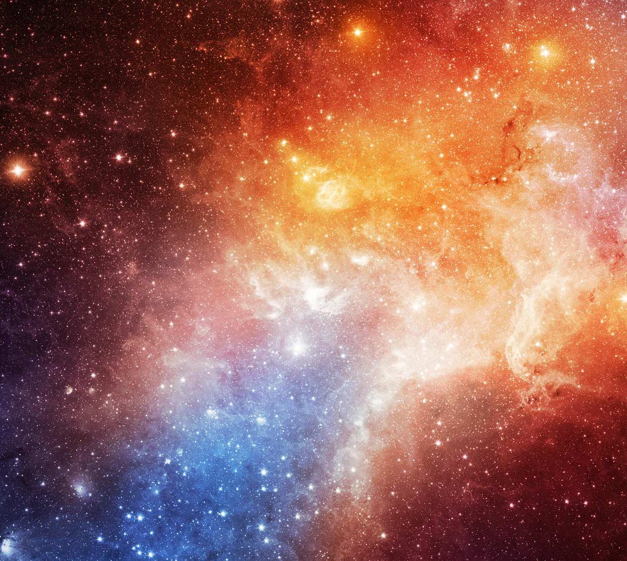 picture of orange and blue supernova