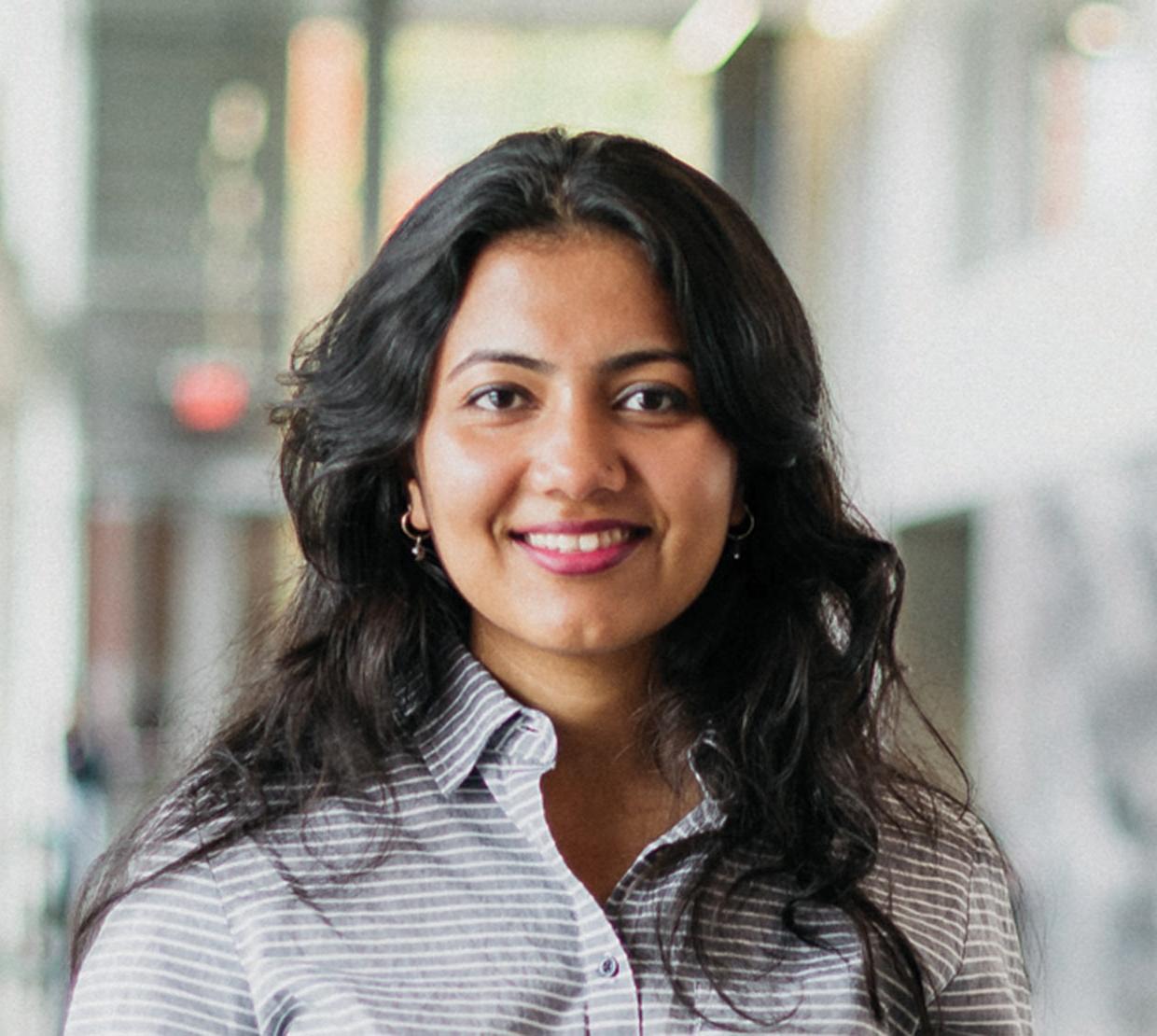 Swechya Banskota standing in LINC