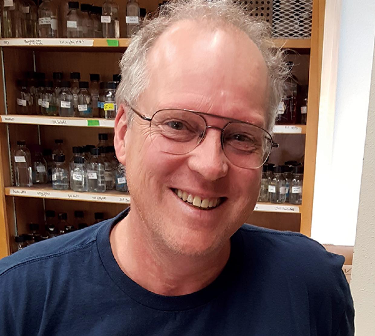 Michael Freitag in the lab