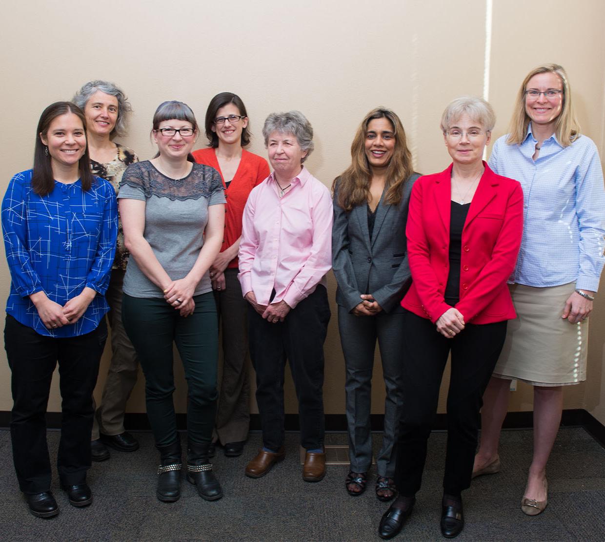 Women professors in the Math department.