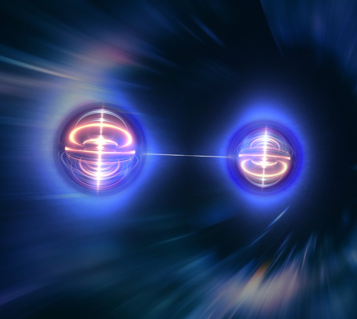 Computer designed image representing quantum entanglement
