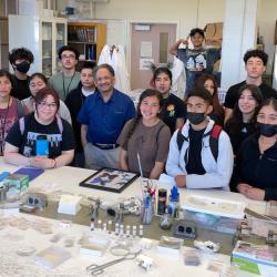 Juntos Chemistry Overnight Camp group picture.