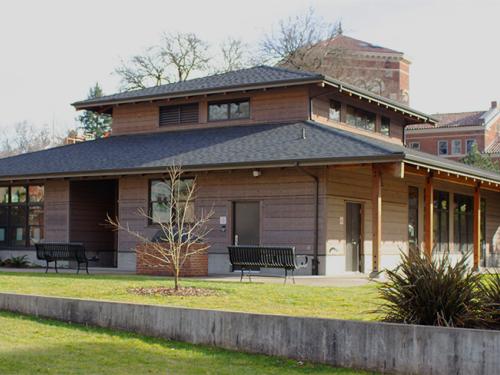 Outside of the Asian and Pacific Cultural Center