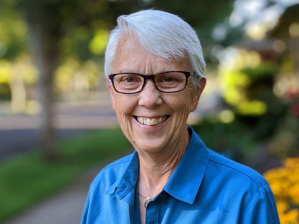 Carol McKiel outside