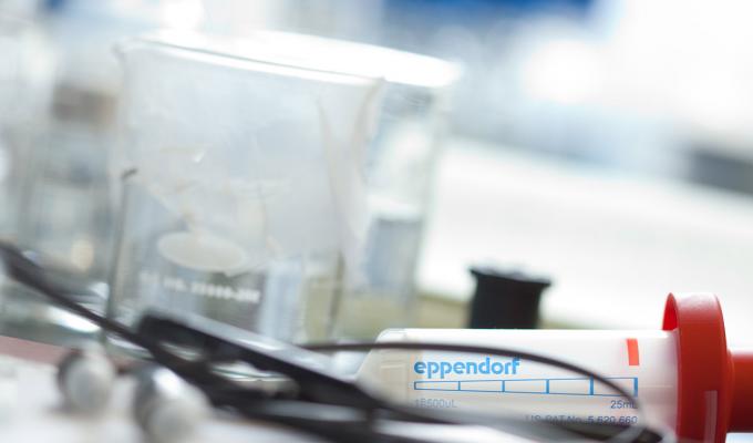 lab equipment sitting on lab table