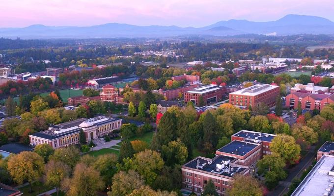 arial view of OSU campus
