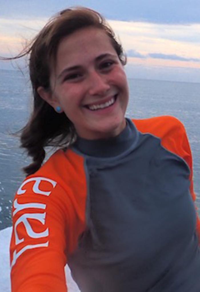 Grace Klinges on the ocean