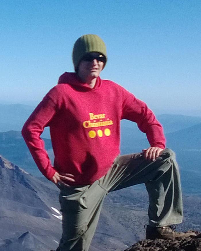Filix P. Maisch on the South Sister Mountain