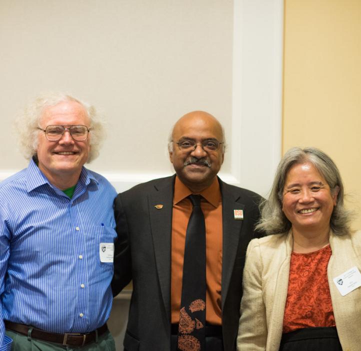 Scholarship donors with Sastry Pantula