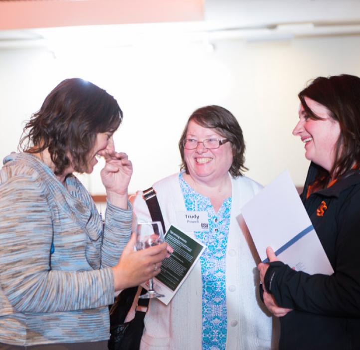 Olaf Boedtker award winner Jennifer Olarra with colleagues