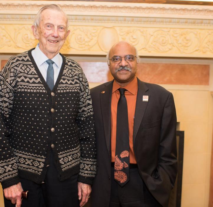 Ken Hedberg and Sastry Pantula in lobby