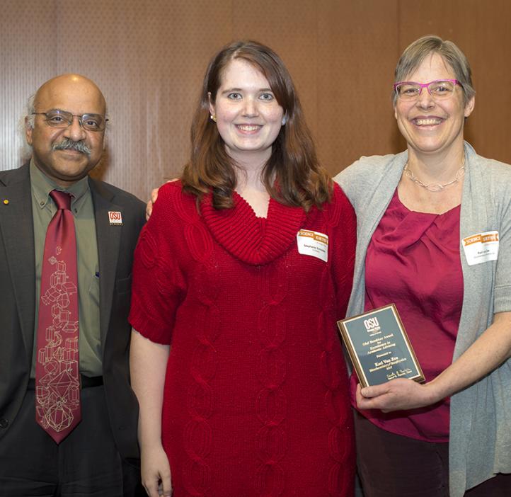 Kari Van Zee, winner of the Olaf Boedtker Award for Excellence in Undergraduate Advising