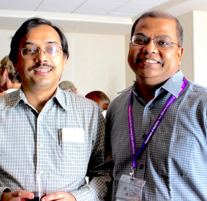 Subrata and guest in lobby