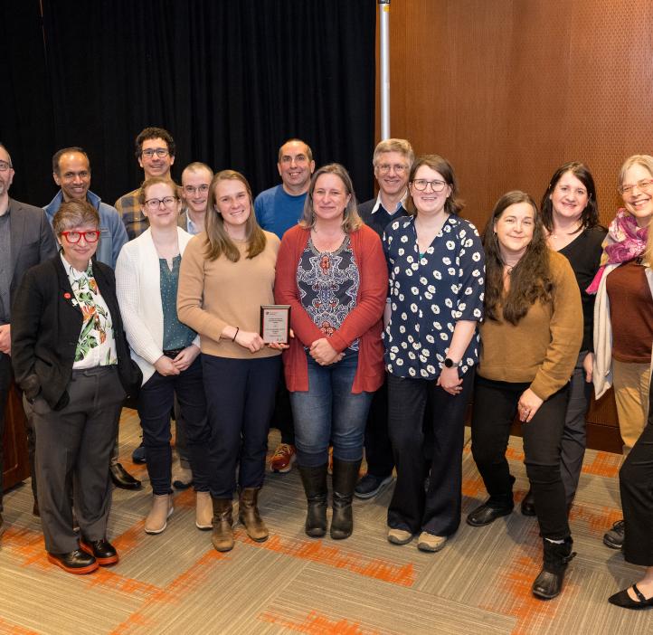 Members of the Inclusive Excellence @ OSU program receive the College of Science Inclusive Excellence Award at Oregon State University.