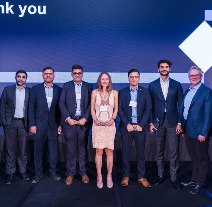 A group of people at a conference.